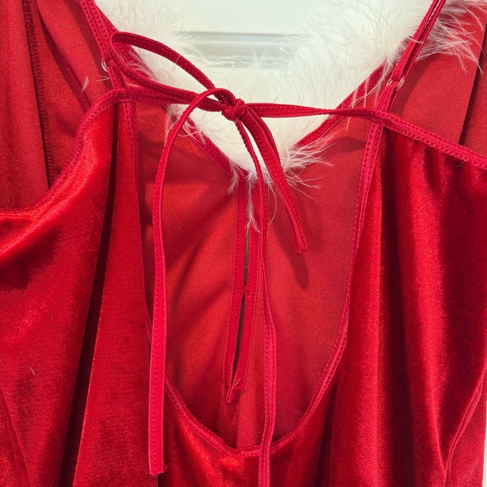 Secret Treasures Vintage Pristine Santa Baby Mrs Clause Lingerie Nighty Dress M - Picture 6 of 7